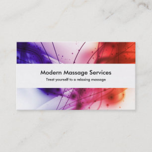 Modern massage visitkort