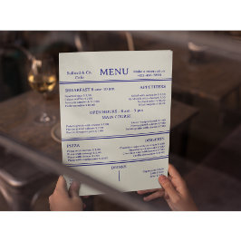 Modern Mat Restaurang Kafé Meny Kort