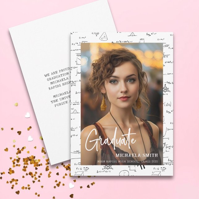 Modern Math-skript Foto på High School Studenten Meddelande (Skapare uppladdad)