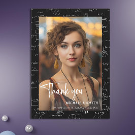 Modern Math-skript, foto till Studenten Tack Kort