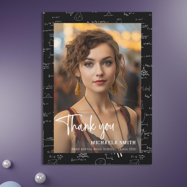 Modern Math-skript, foto till Studenten Tack Kort (Skapare uppladdad)