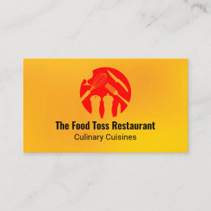 Modern matlogotyp Kulinarisk Restaurang Visitkort