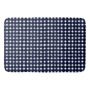 Modern matta med svartvit polka