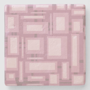 Modern Mauve Abstrakt Underlägg Sten