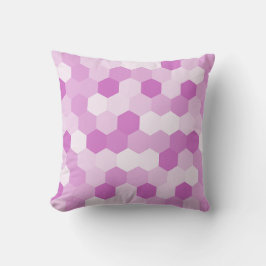 Modern Mauve Hexagonal Geometric Mönster Kudde