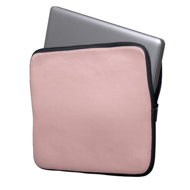 Modern mauve rosa enfärgad färg laptop fodral (Framsidan Vänster)