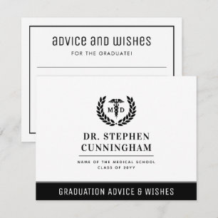 Modern MD Med School Studenten Advice & Önskemål Anteckningskort