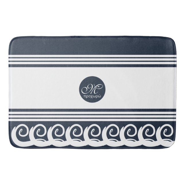 Modern Meander Badrumsmatta (Framsidan)