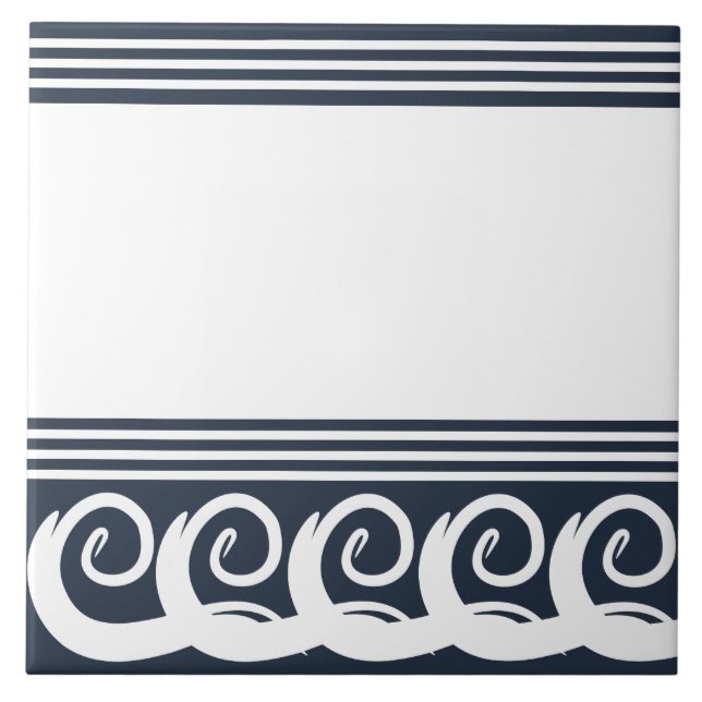 Modern Meander Ceramic Tile Kakelplatta (Framsidan)