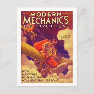 "Modern Mechanix" 1931 Vintage Magazine Cover Vykort