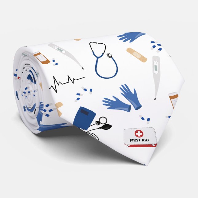 Modern Medical Doktor Nurse Mönster Slips (Rullad)