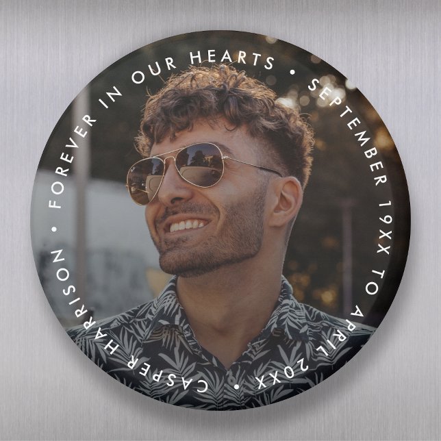 Modern Memorial | foto för Funeral Keepsakys Magnet (Skapare uppladdad)