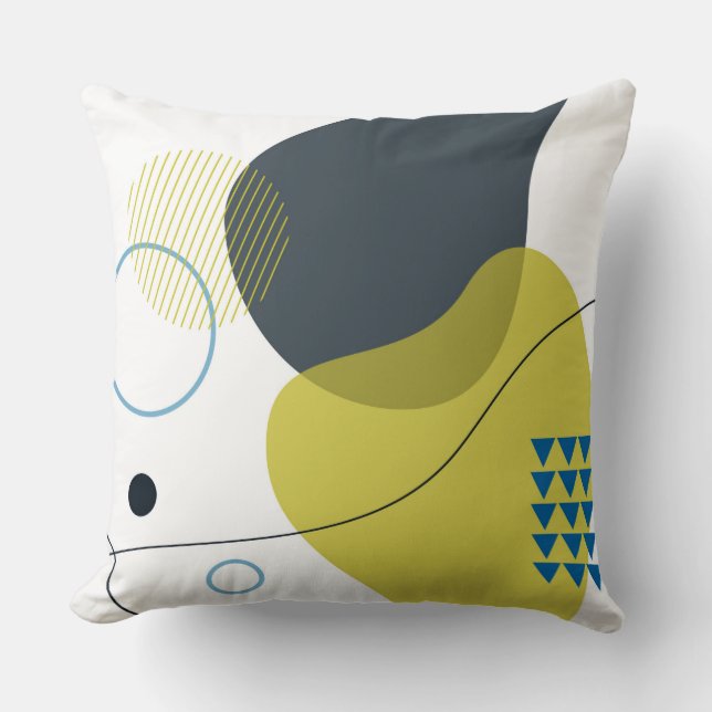 Modern, Memphis, cool, unik, trendig illustration Kudde (Framsida)