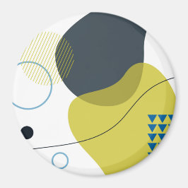 Modern, Memphis, coola, unik illustration av trend Magnet