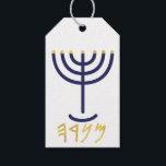 Modern Menorah Gift Märkre Navy Guld Presentetikett<br><div class="desc">Menorah Gift Märkre Navy Guld Anpassade Gift Märkres Paleo Hebrew brev - Menorah: Mem, Nun, Resh, Hej Mem - Chaos Mighty Blood Nun - Continue Heir Son Resh - First Top Beginning Hej - Se Reveal utandning H4501 (Strong) מְ ה מְ נ Menôrâh menôrâh manar-o-raw', manar-o-raw' Feminine of H4500 (i...</div>