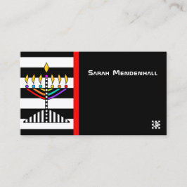 Modern Menorah Visitkort