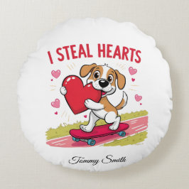 Modern mentala Alla hjärtans pelare för sällskapsd Rund Kudde