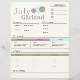 Modern meritförteckning - Återuppta hela Anpassade