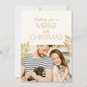 Modern Merrier Little jul One Photo Kittens Julkort
