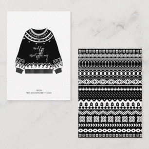 Modern Merry All jul Sweater Helgdag Anteckningskort
