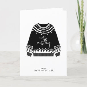 Modern Merry All jul Sweater Helgdag Helgkort