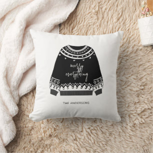 Modern Merry All jul Sweater Helgdag Kudde
