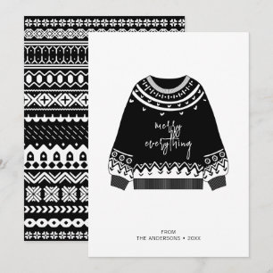 Modern Merry All jul Sweater Julkort