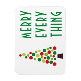 Modern Merry Allt Helgdag Träd Magnet