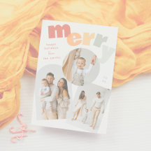 Modern Merry Arch jul-Helgdag Photo Collage