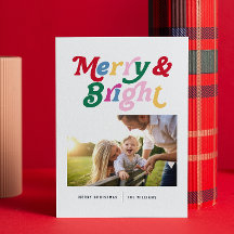 Modern merry & Bright Colorful Retro Photo