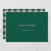 Modern merry & Bright Jul-Grönt och -Rosa