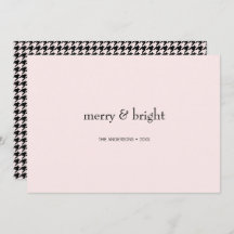 Modern merry & Bright-jul Rosa och svart