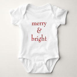Modern Merry & Bright Red-jul-Helgdag T Shirt