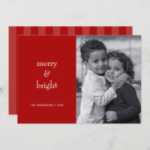 Modern Merry & Bright Red-julfoto