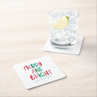 Modern Merry & Bright Retro Colorful jul Ki