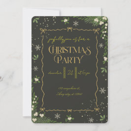 Modern Merry Christmas-fest Inbjudningar