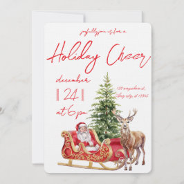 Modern Merry Christmas Party  Inbjudningar