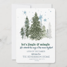 Modern Merry Christmas Party Invitation
