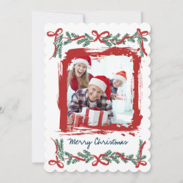 Modern Merry Christmas Party Invitation Inbjudningar