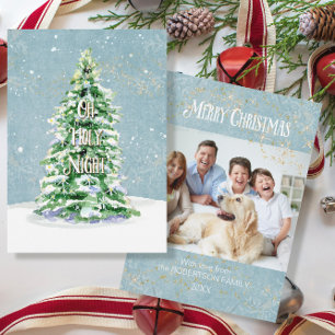 Modern Merry Elegant-jul - enkel Träd-familj