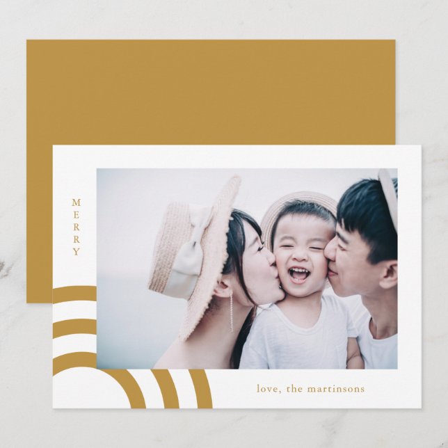 Modern Merry Golden Gult Photo (Fram/baksida)