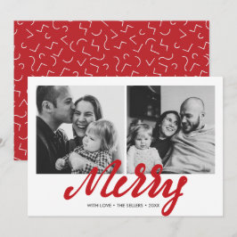 Modern Merry | Helgdag 2-kvadratiskt fotokort Kort