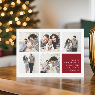 Modern Merry Kort för julfoto