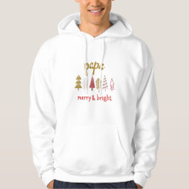 Modern Merry och Bright Family Matching Hoodie