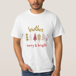Modern Merry och Bright Family Matching T Shirt