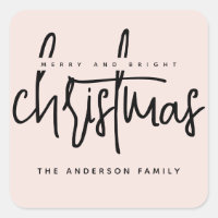 Modern Merry och Bright Jul - enkelt skript