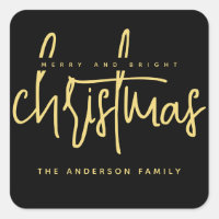Modern Merry och Bright Jul - enkelt skript