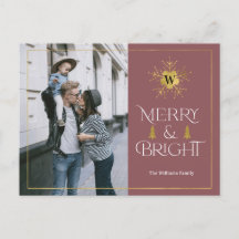 Modern merry och lätt julfoto Po