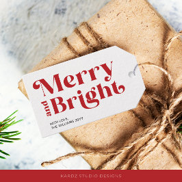 Modern merry- och ljusskygga Märkre Presentetikett