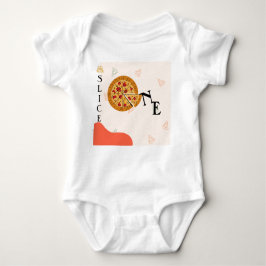 Modern Messy Slice Baby Slice Pizza T-shirt